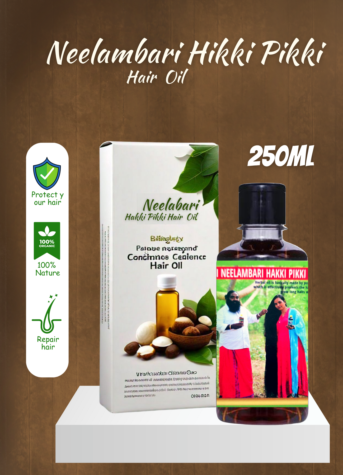 Neelambari Hikki Pikki  Hair Oil (For Hair fall and Regrowth)